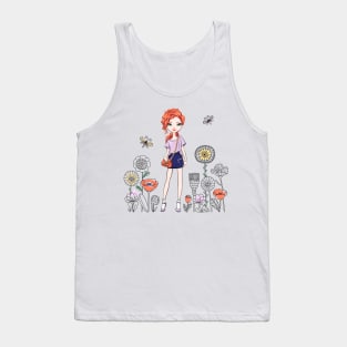 Cute redhead girl Tank Top